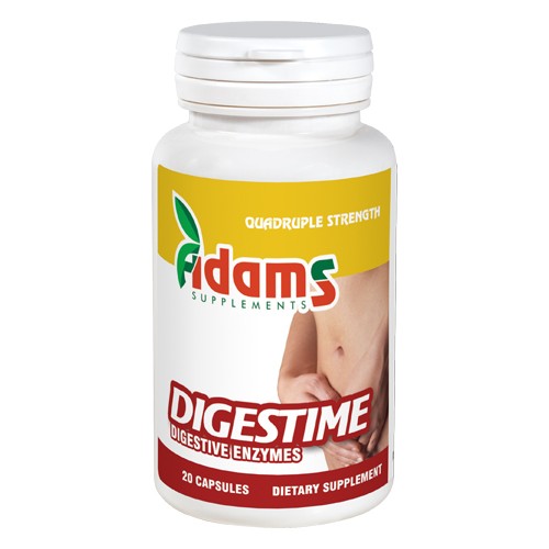 Digestime 20 capsule - Enzime digestive Adams Supplements