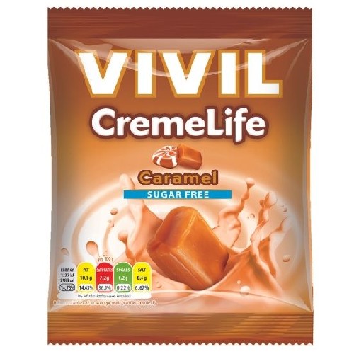 Creme Life Caramel fara Zahar, 60gr, Vivil vitamix.ro Bomboane