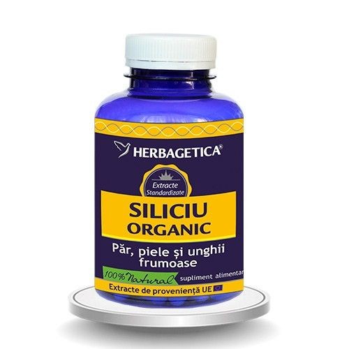 Siliciu Organic 120cps Herbagetica vitamix.ro Antioxidanti