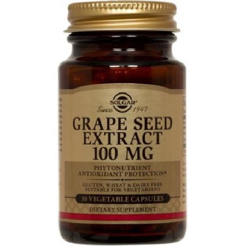 grape seed extract 100mg 30cps solgar
