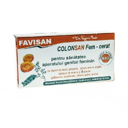 Supozitor ColonSan Fem cu 5 plante, 10buc, Favisan vitamix.ro Produse pentru Ea