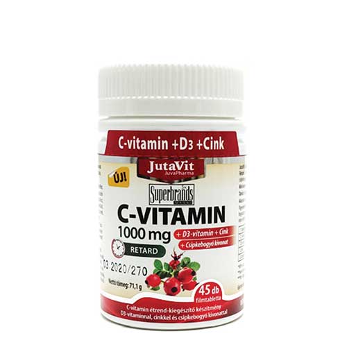 Vitamin C Retard 1000mg +extr Macese+D3 45tb Jutavit
