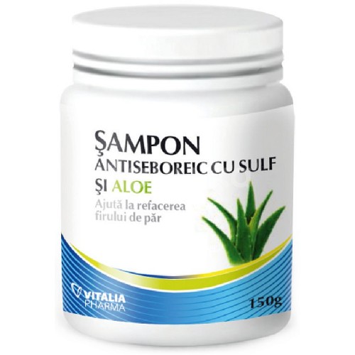 Sampon Antiseboreic cu Sulf si Aloe, 150gr, Vitalia Pharma vitamix.ro Sampoane si balsamuri