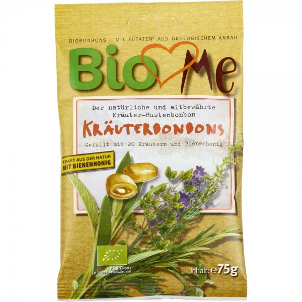 Bomboane cu plante si miere, 75g, Bio Loves Me