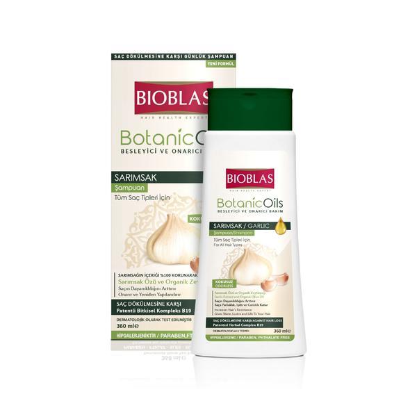 Sampon Botanics Oils Garlic Toate Tipurile 360ml Bioblas