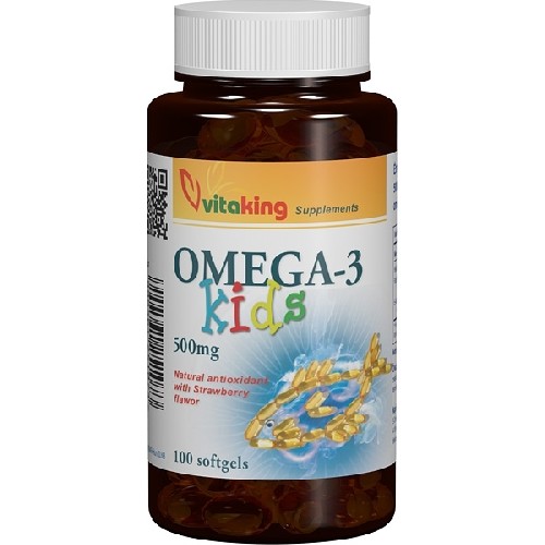 omega 3 pentru copii 500mg 100cps vitaking