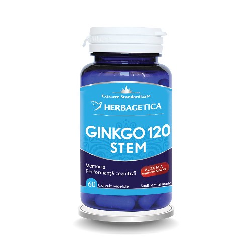 Ginkgo 120 Stem 60cps Herbagetica vitamix.ro Memorie