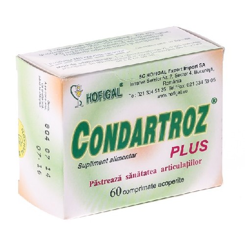 Condartroz Plus 60cpr Hofigal vitamix.ro Articulatii sanatoase