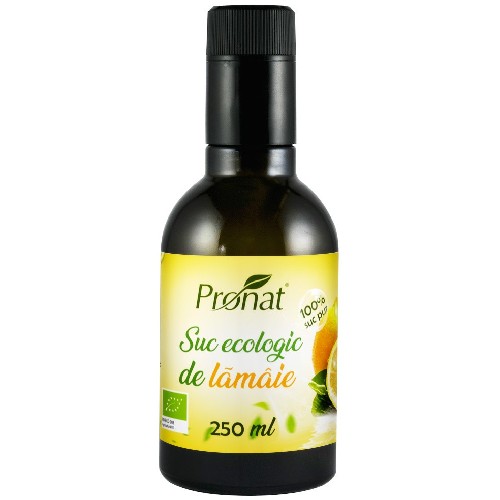 Suc Bio De Lamaie 100%, 250 ml, Pronat vitamix.ro Sucuri