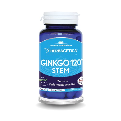 Ginkgo 120 Stem 30cps Herbagetica vitamix.ro Memorie