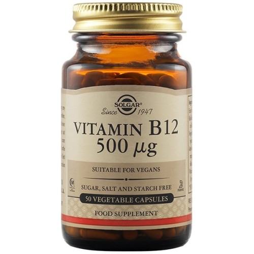 Vitamina B12 (Cobalamina) 500mcg 50cps Solgar