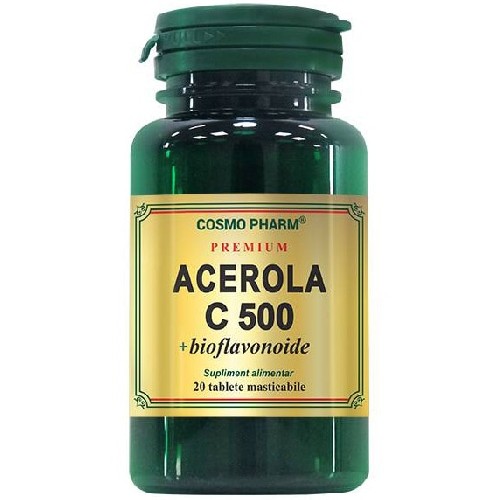 Acerola C 500mg 20tb, CosmoPharm