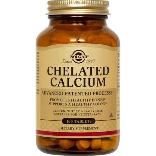 chelated calcium 100cpr solgar