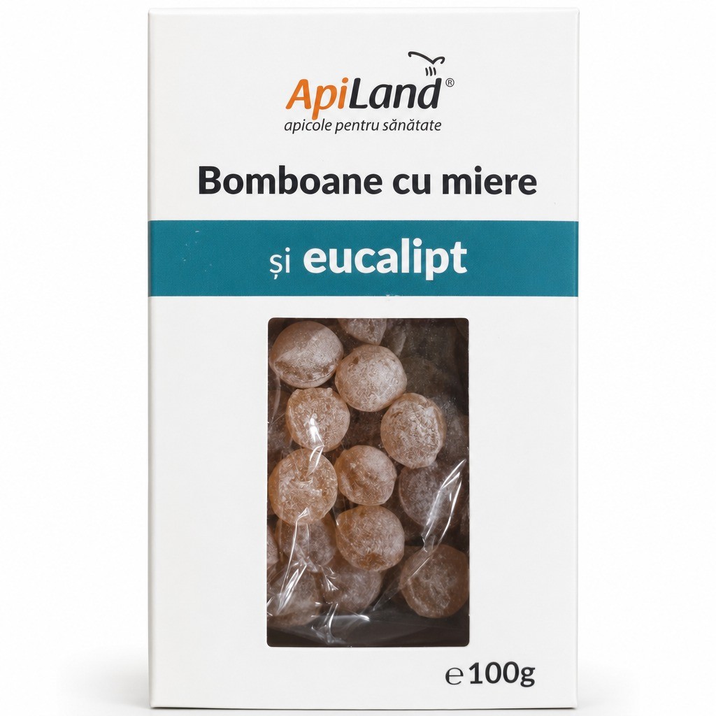 Bomboane Cu Miere si Eucalipt 100gr Apiland