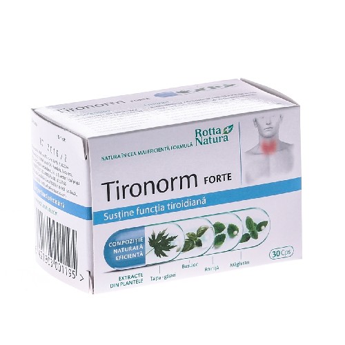 Tironorm Forte 30cps Rotta Natura vitamix.ro Glanda tiroida