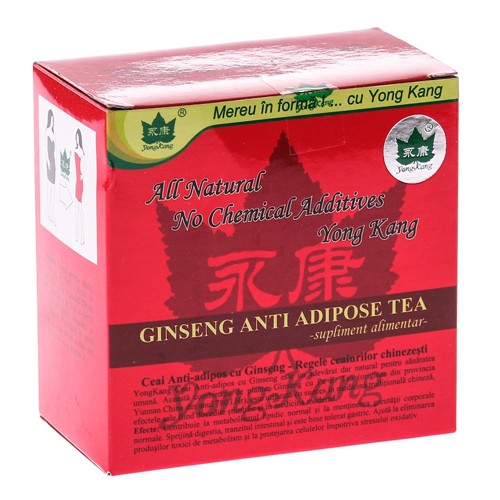 Ceaiuri de slabit Yong Kang, Ceai antiadipos cu ginseng