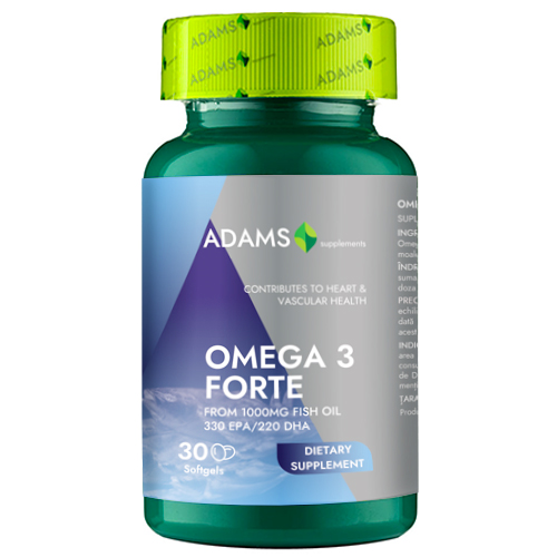 Omega3 Forte (33%EPA/22%DHA) 30 cps, Adams