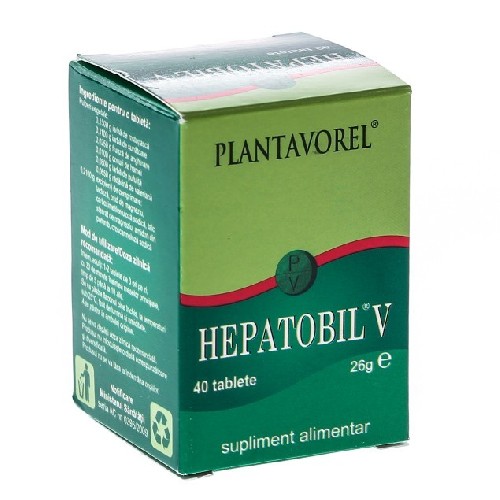 Hepatobil V 40tablete Plantavorel vitamix.ro Hepato-biliare