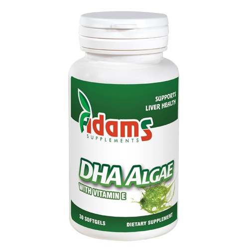 DHA Algae 200mg 30cps. Adams Supplements