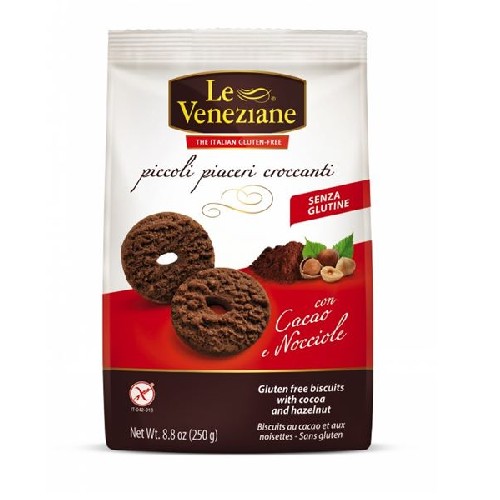 Biscuiti cu Cacao si Alune, 250gr, Le Veneziane vitamix.ro Dulciuri, patiserii fara gluten