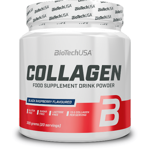 Collagen 300gr Black Raspberry Biotech USA vitamix.ro Suplimente fitness