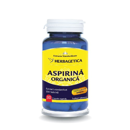 Aspirina Organica+ 30cps Herbagetica vitamix.ro Antiinflamator