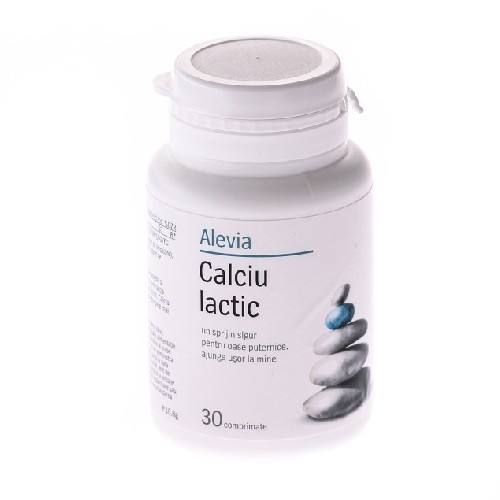 Calciu Lactic 30cpr Alevia vitamix.ro Articulatii sanatoase