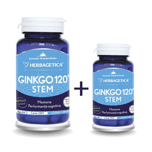 Pachet Ginkgo 120 Stem 60+10cps Herbagetica vitamix.ro Pachete promotionale 1+1, 2+1