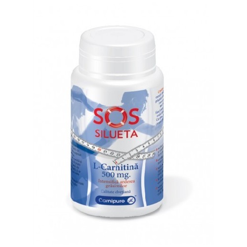 L-carnitina 500mg SOS Silueta 60cps vitamix.ro Suplimente fitness
