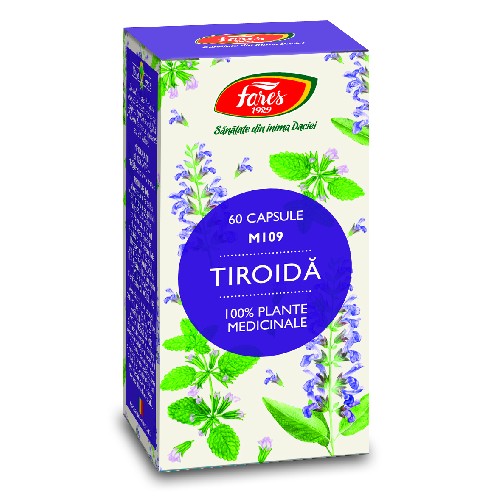 Capsule Tiroida 60cps Fares vitamix.ro Glanda tiroida