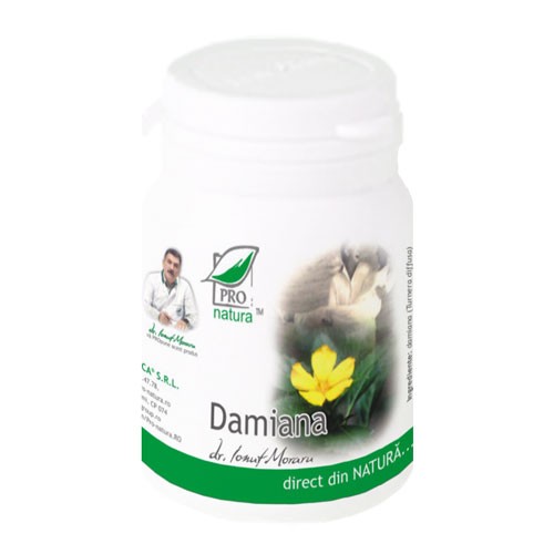 Damiana 60cps Pro Natura vitamix.ro Produse sanatate sexuala