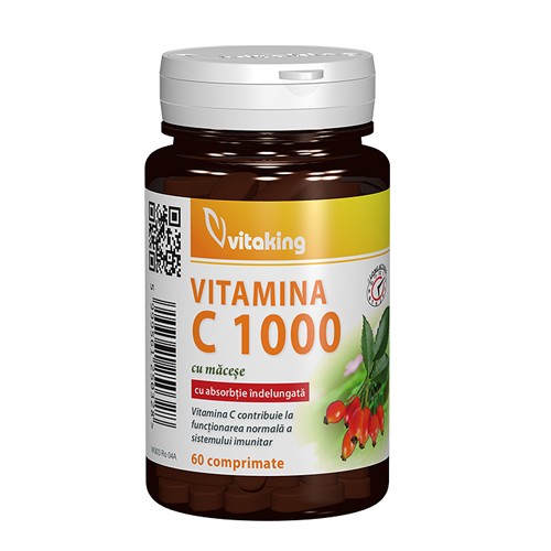 Vitamina C 1000mg cu Absortie Lenta  60tab Vitaking