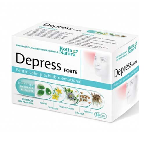 Depress Forte 30cps Rotta Natura vitamix.ro Depresie, anxietate