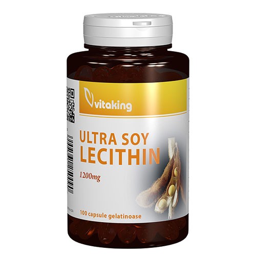 Lecitina Forte (Ultra Soy Lecithin) 1200mg 100cps Vitaking vitamix.ro Memorie