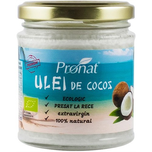 Ulei Cocos Extravirgin Eco, 200ml, Pronat vitamix.ro Ulei de cocos de uz alimentar