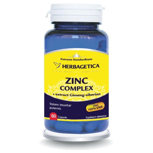 Zinc Complex Organic 60cps Herbagetica