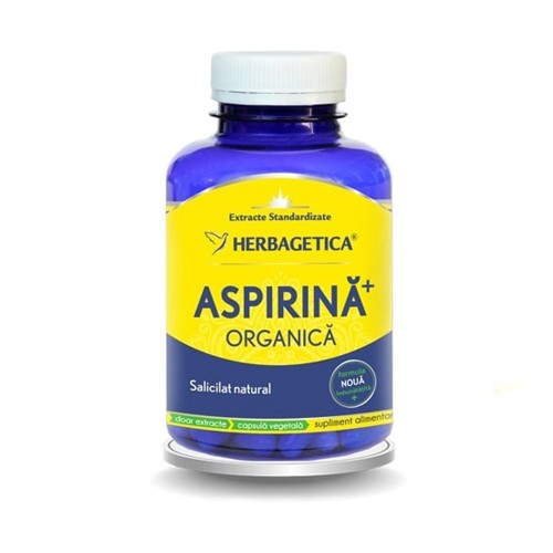 Aspirina Organica 120cps Herbagetica vitamix.ro Antiinflamator