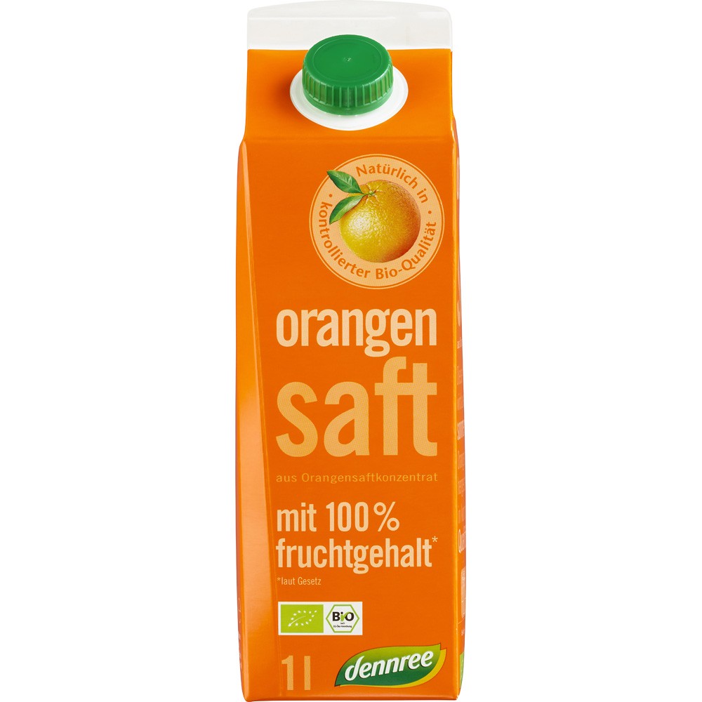 Suc de portocale eco din concentrat, 1l, Dennree