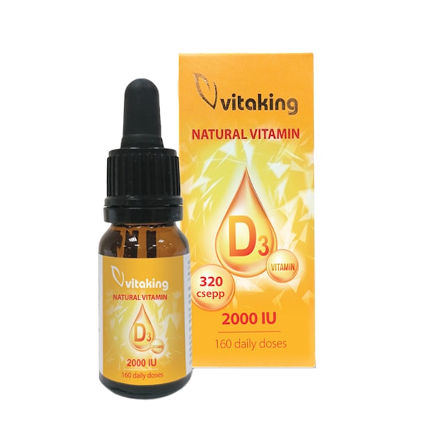 Vitamina D3 Picaturi 10ml, Vitaking
