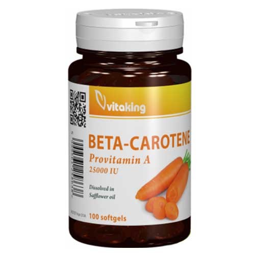 Betacarotene 25000iu 100cps, Vitaminking vitamix.ro Vitamina A