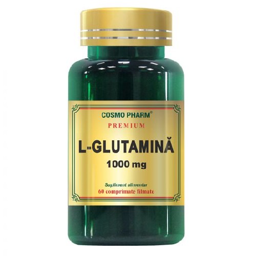 Glutamina 1000mg, 60cps, CosmoPharm vitamix.ro Suplimente fitness