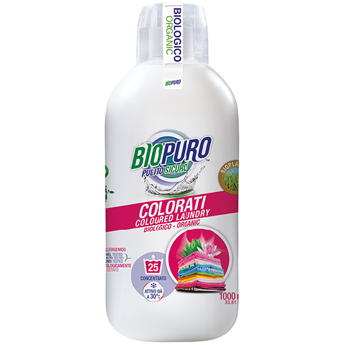 Detergent Hipoalergen pentru Rufe Colorate 1l Biopuro vitamix.ro Detergenti BIO