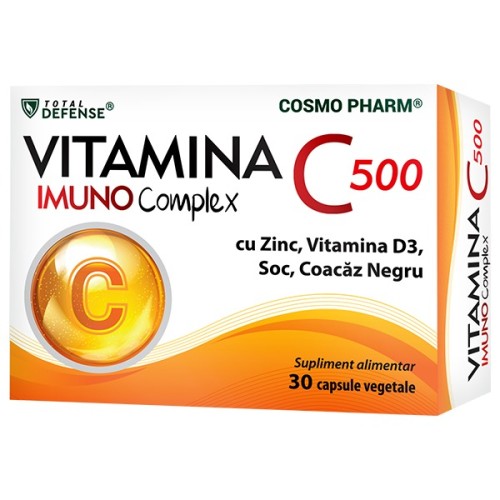 Vitamina C 500 Imuno Complex, 30 comprimate, Cosmo Pharm