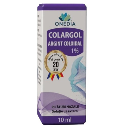 Colargol Argint Coloidal 1% 10ml Onedia