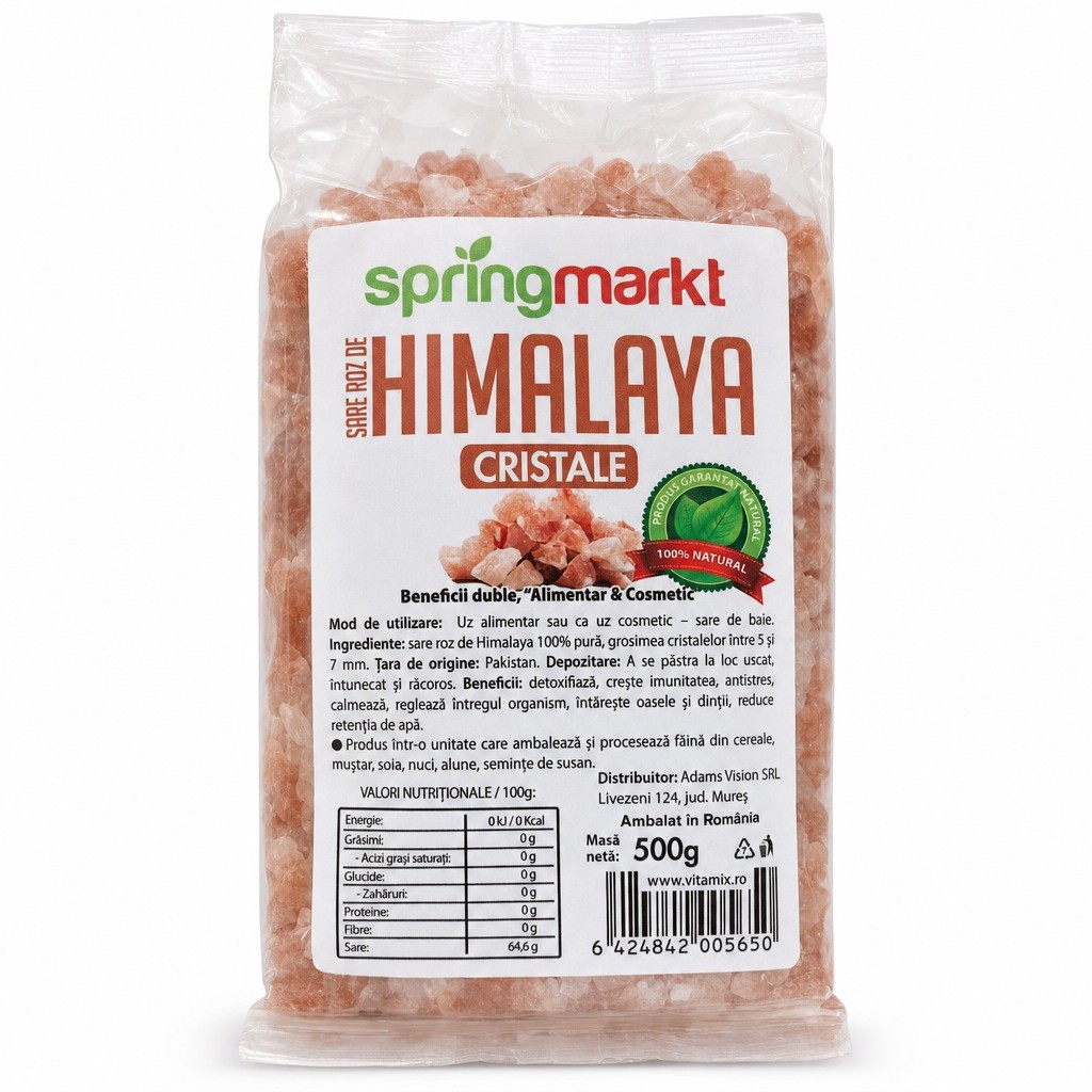 Sare roz de Himalaya cristale 5-7mm 500gr