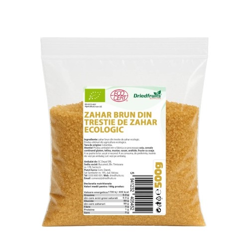 Zahar Brun Bio 500g Depal