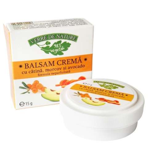 Balsam Cremă cu Cătină, Morcov și Avocado, 15 g, Manicos