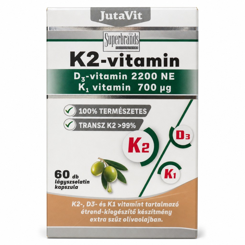 Vitamina K2 + D3 + K1, 60cps, Jutavit
