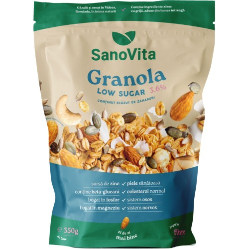 Granola Low Sugar, 350 g, SanoVita
