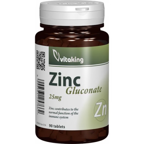 Gluconat de Zinc 25mg, 90cpr, Vitaking